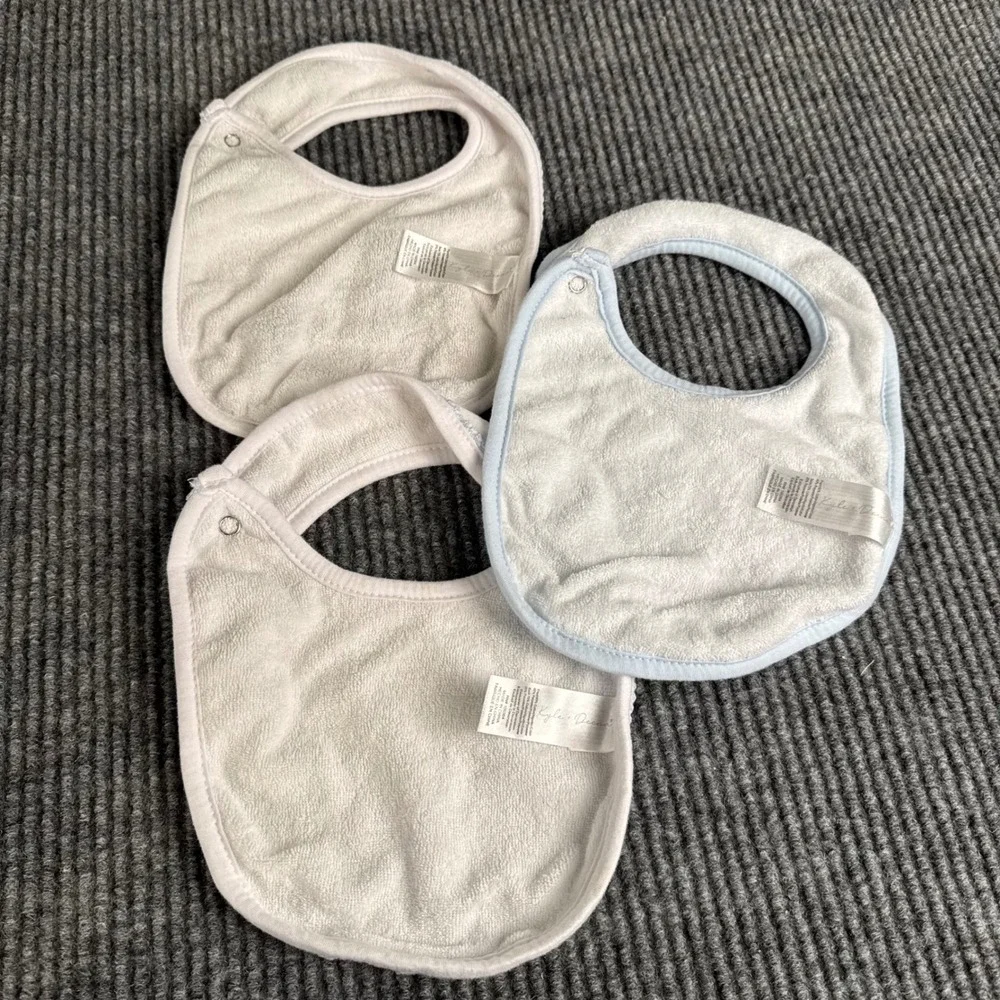 Kylie & Deena Baby Bibs 3pk Born in 2020 Safari Animal Blue White Set